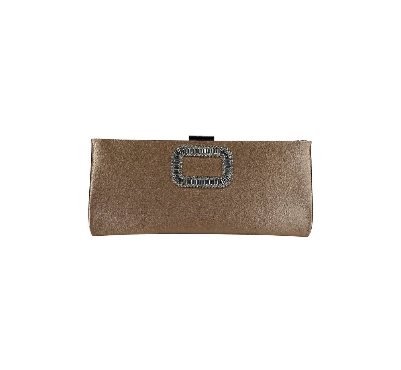 Bolsa Clutch em Cetim com Aplicação de Strass