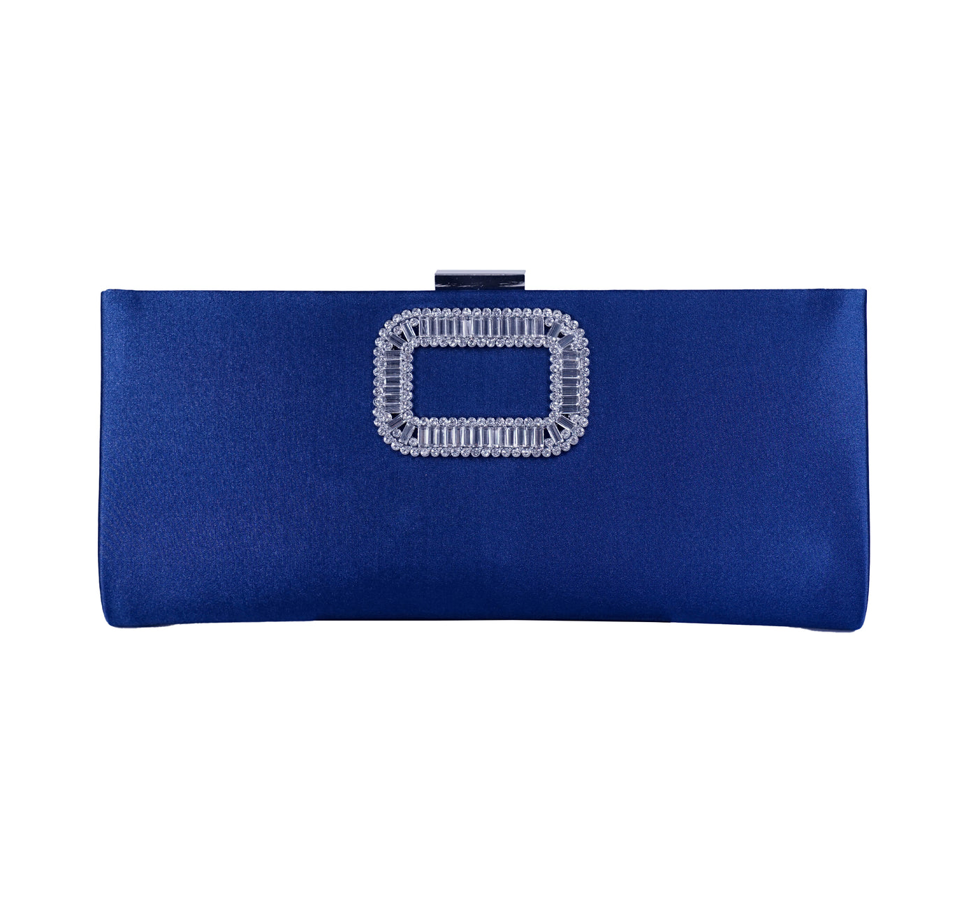 Bolsa Clutch em Cetim com Aplicação de Strass
