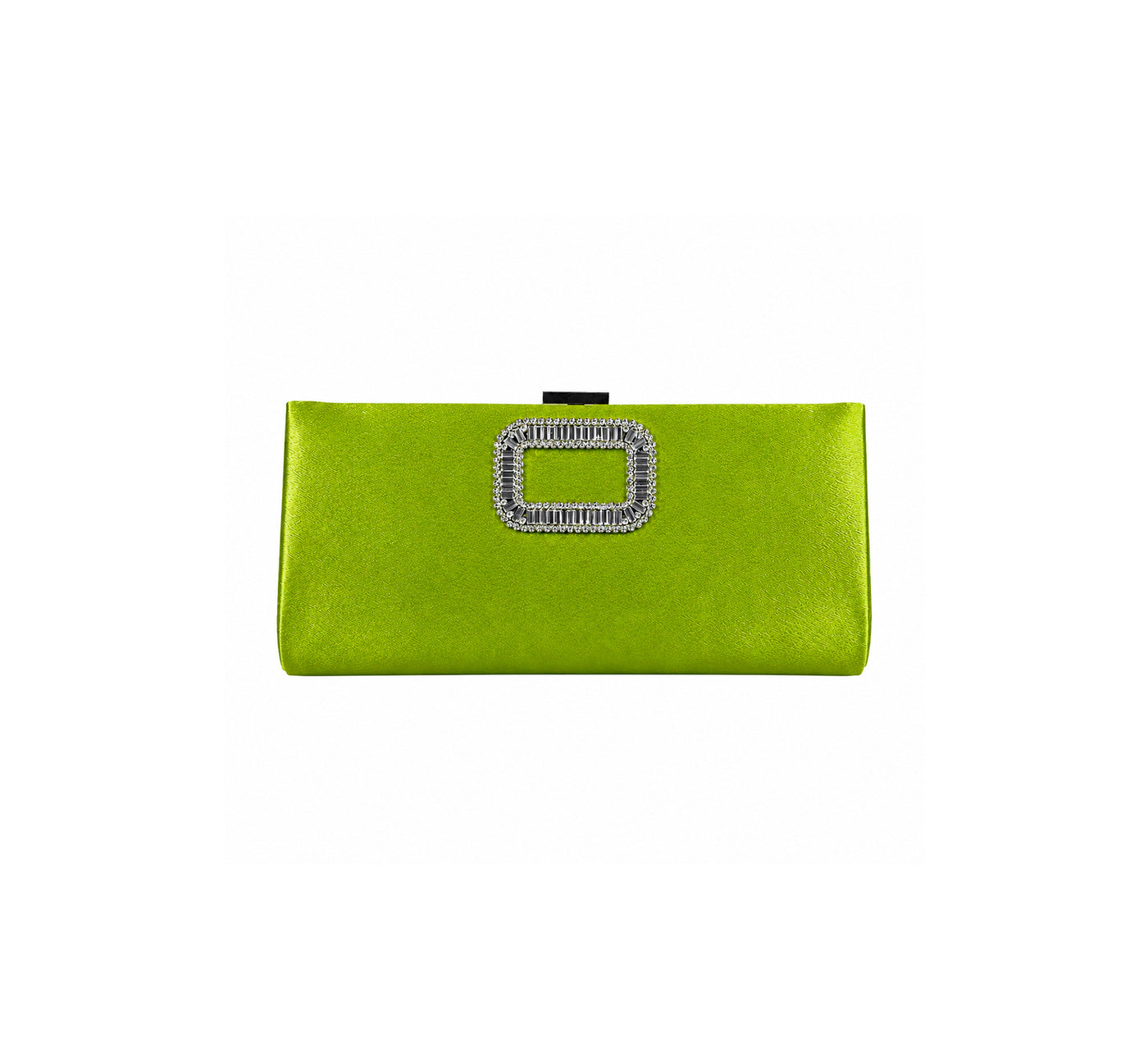 Bolsa Clutch em Cetim com Aplicação de Strass