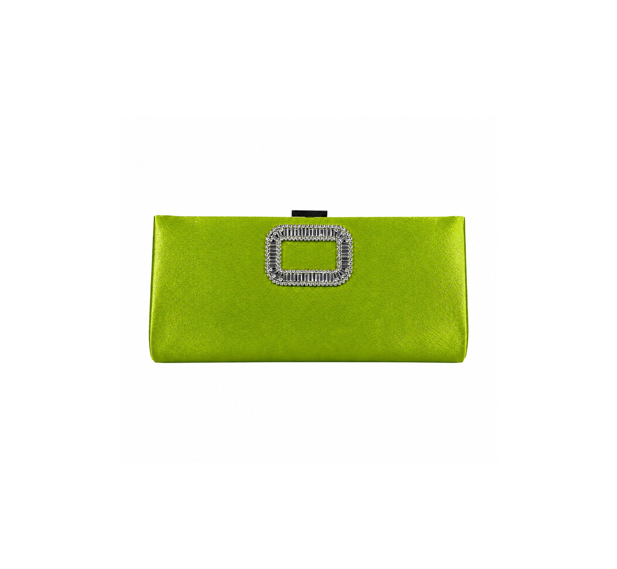 Bolsa Clutch em Cetim com Aplicação de Strass