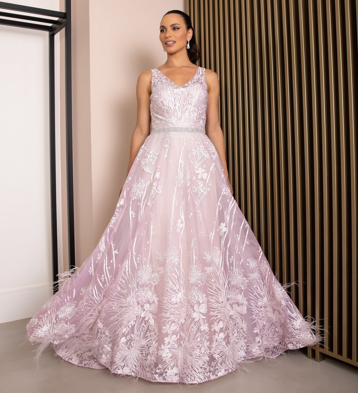 Vestido De Festa Longo Renda Romântico Lara