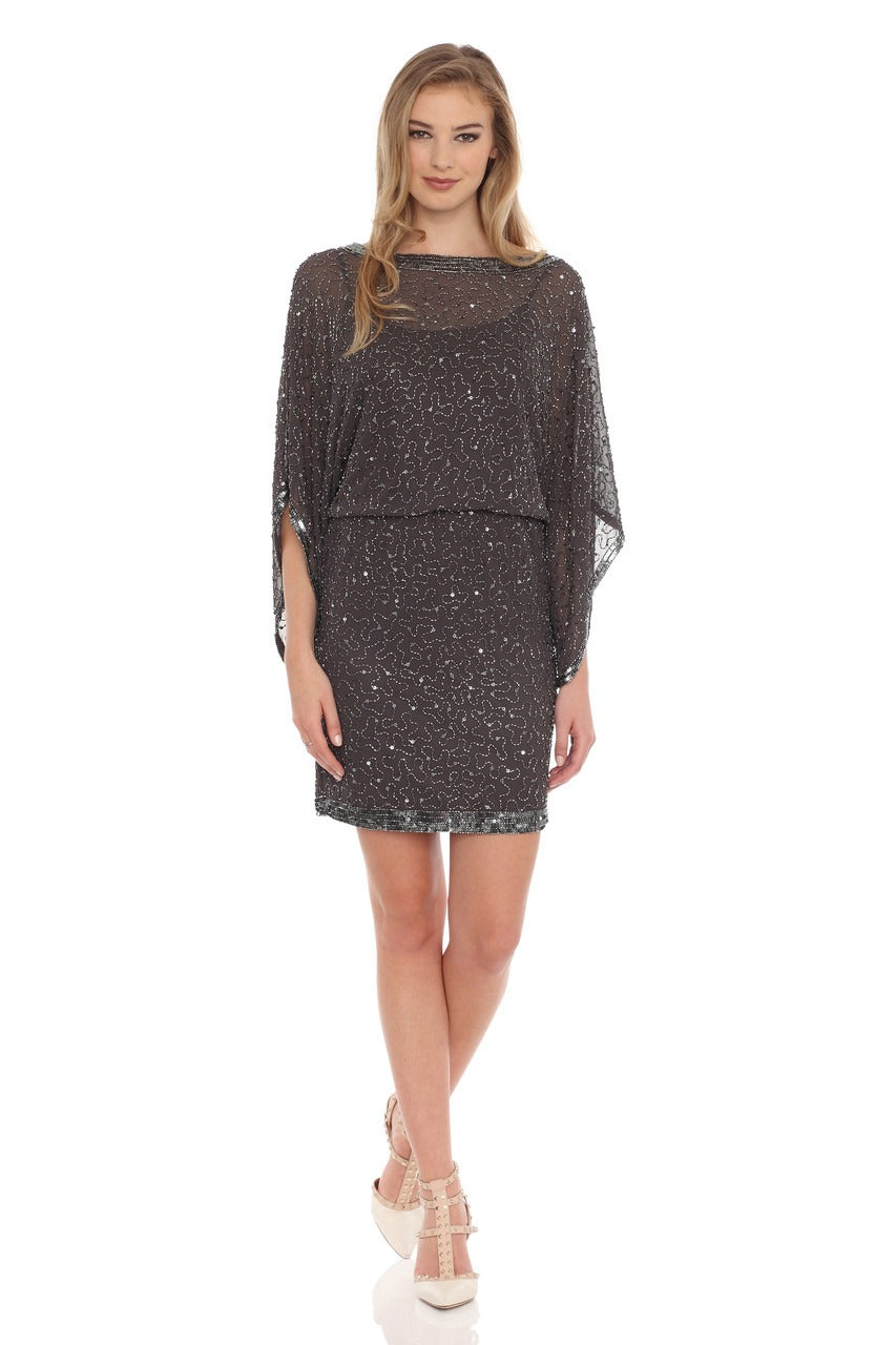 Vestido De Festa Curto Bordado Blusê Star