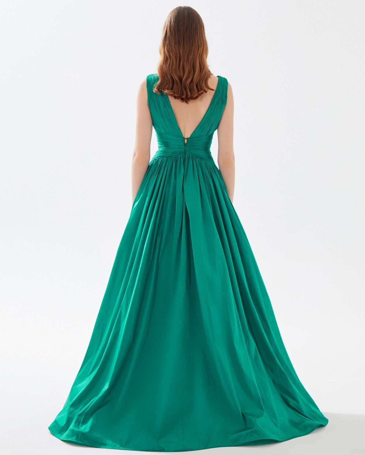 Vestido de Festa Longo Tafetá Tarik Ediz