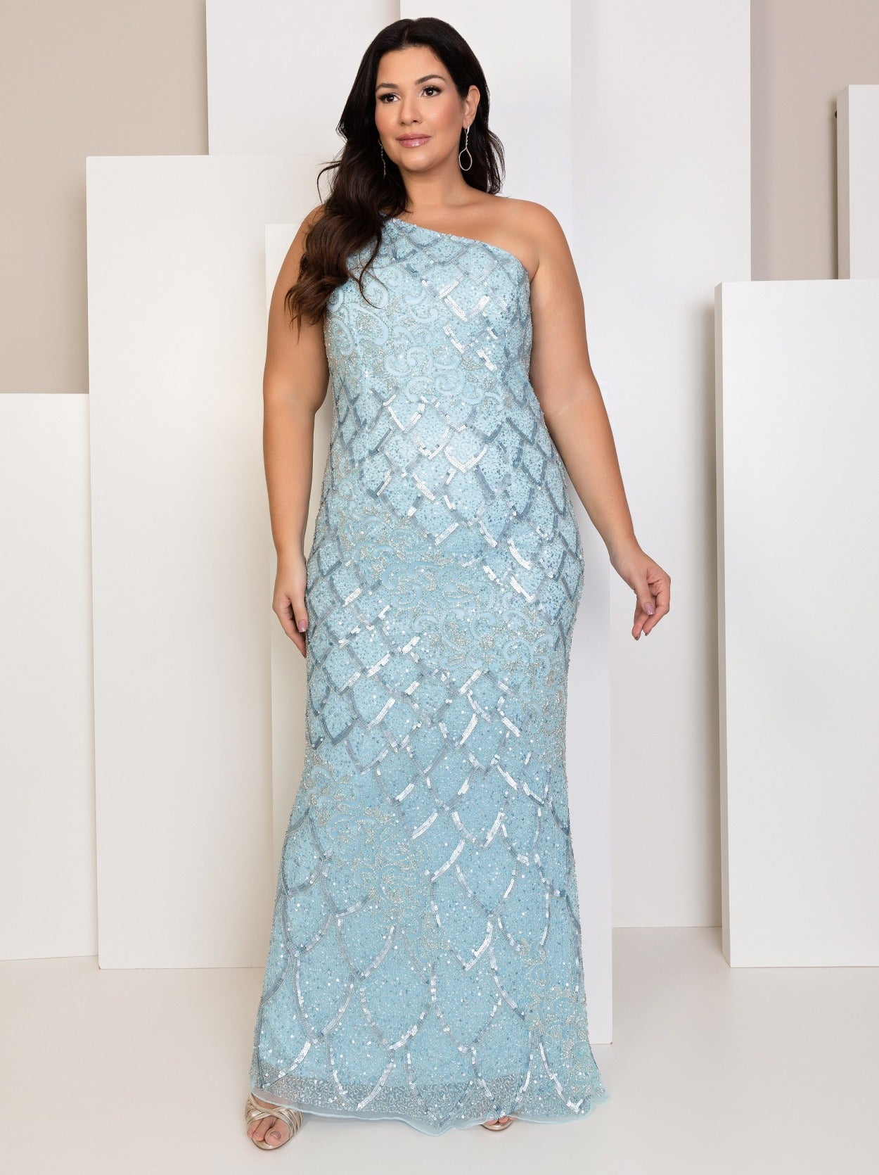 Vestido De Festa Longo Bordado Um Ombro Só Primavera