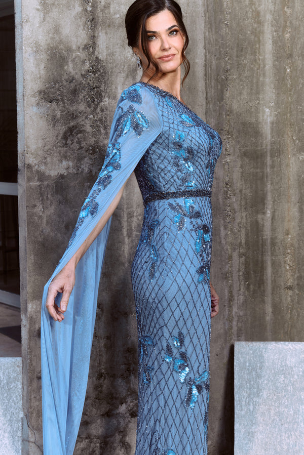 Vestido de Festa Longo Bordado Nina Ashley Lauren
