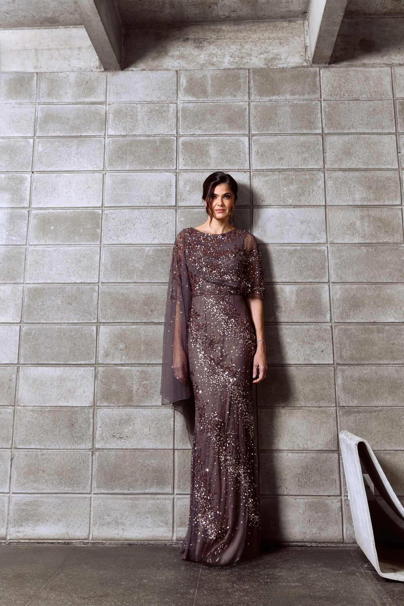 Vestido Longo bordado Audrey Ashley Lauren