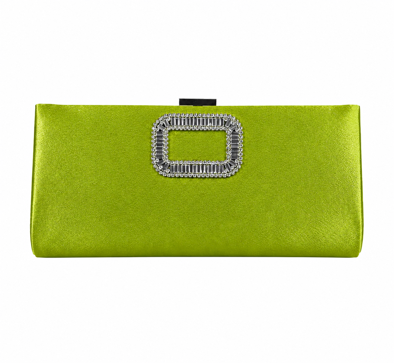 Bolsa Clutch em Cetim com Aplicação de Strass