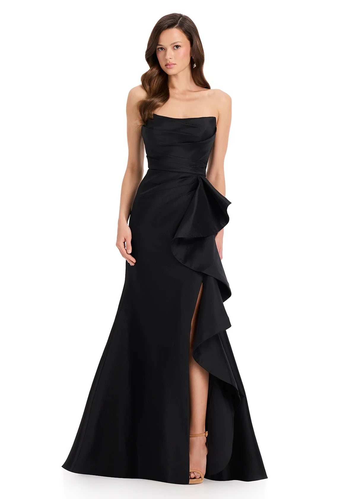 Vestido de Festa Longo Tafetá Ashley Lauren