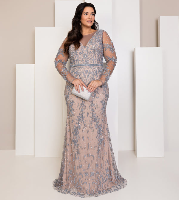 Vestido de Festa Longo Bordado Chic and Holland