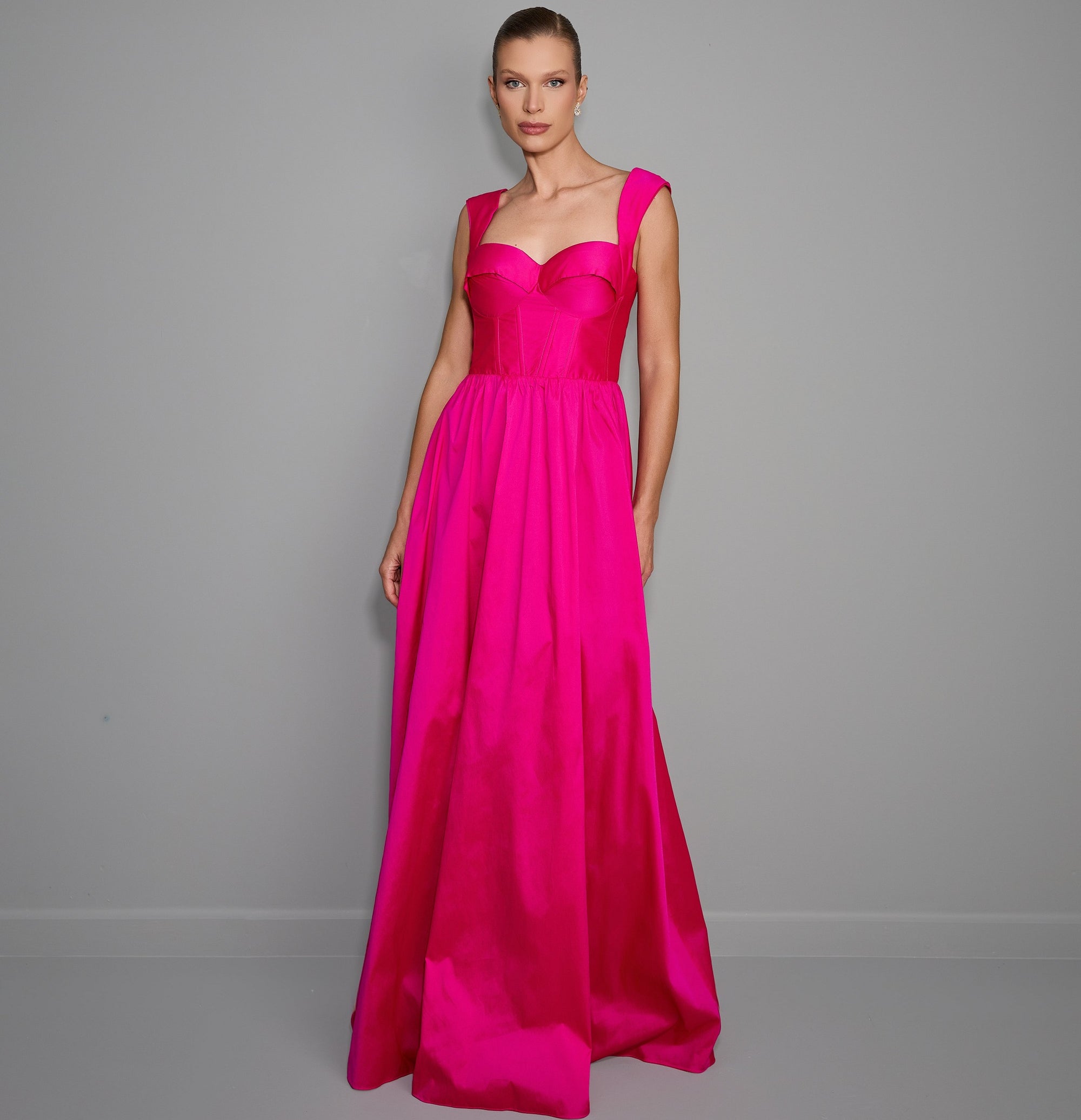 Vestido de Festa Longo Tafetá Concept