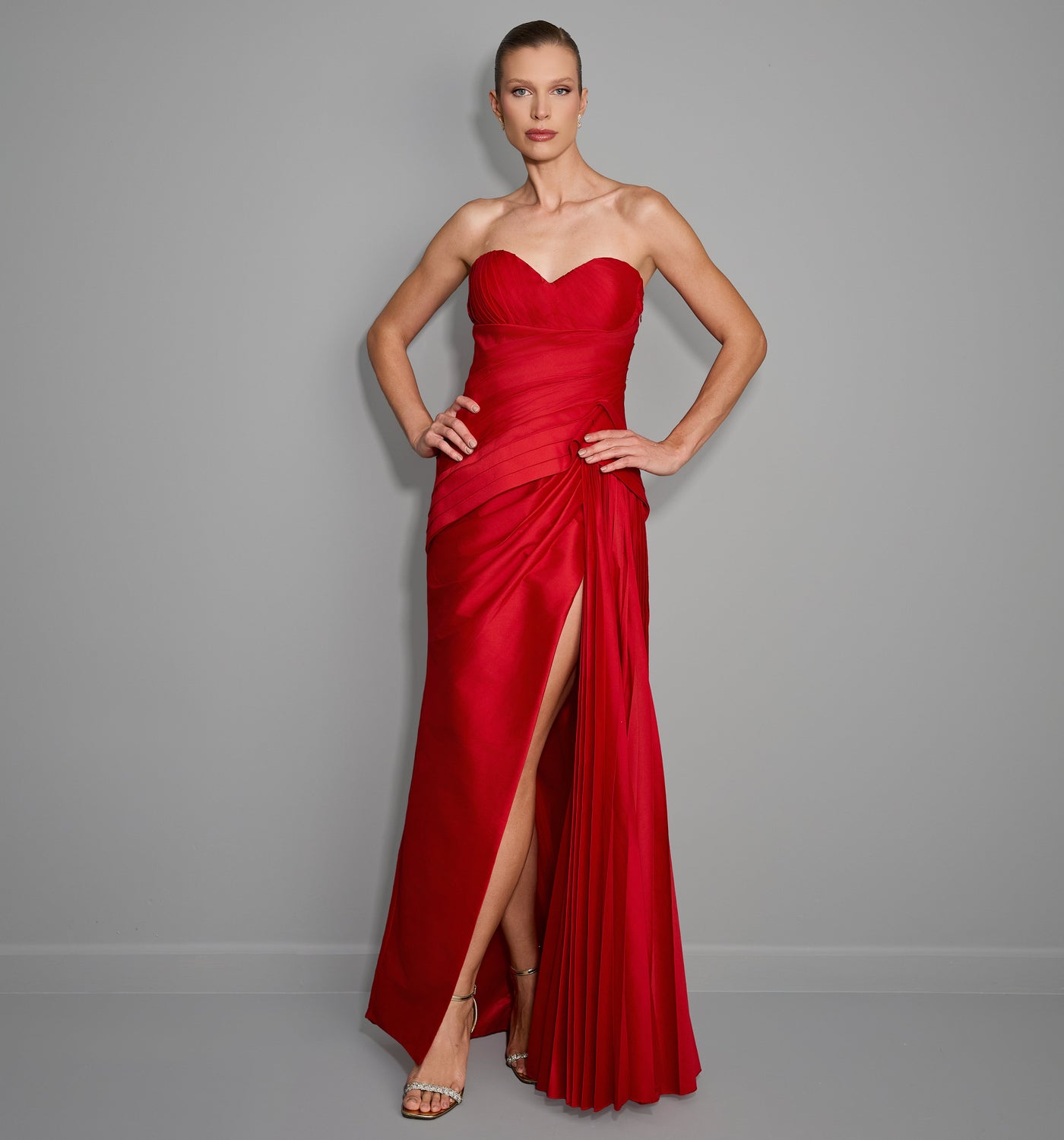 Vestido Longo Tafetá Tarik Ediz
