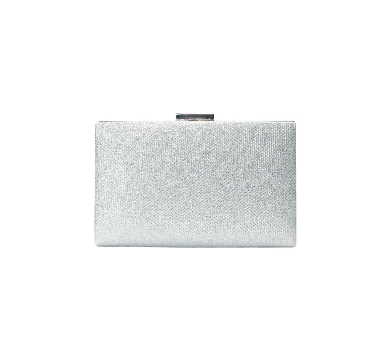 Bolsa Clutch Metalizada Prata