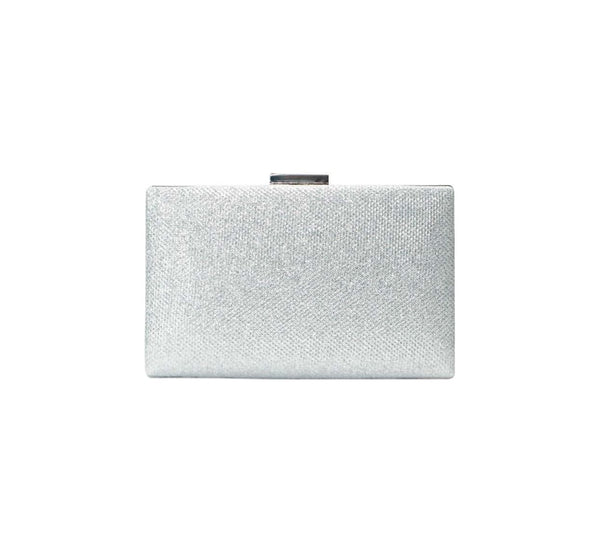 Bolsa Clutch Metalizada Prata