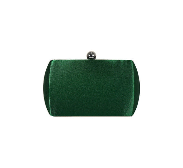Bolsa Clutch em Cetim Verde