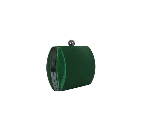 Bolsa Clutch em Cetim Verde