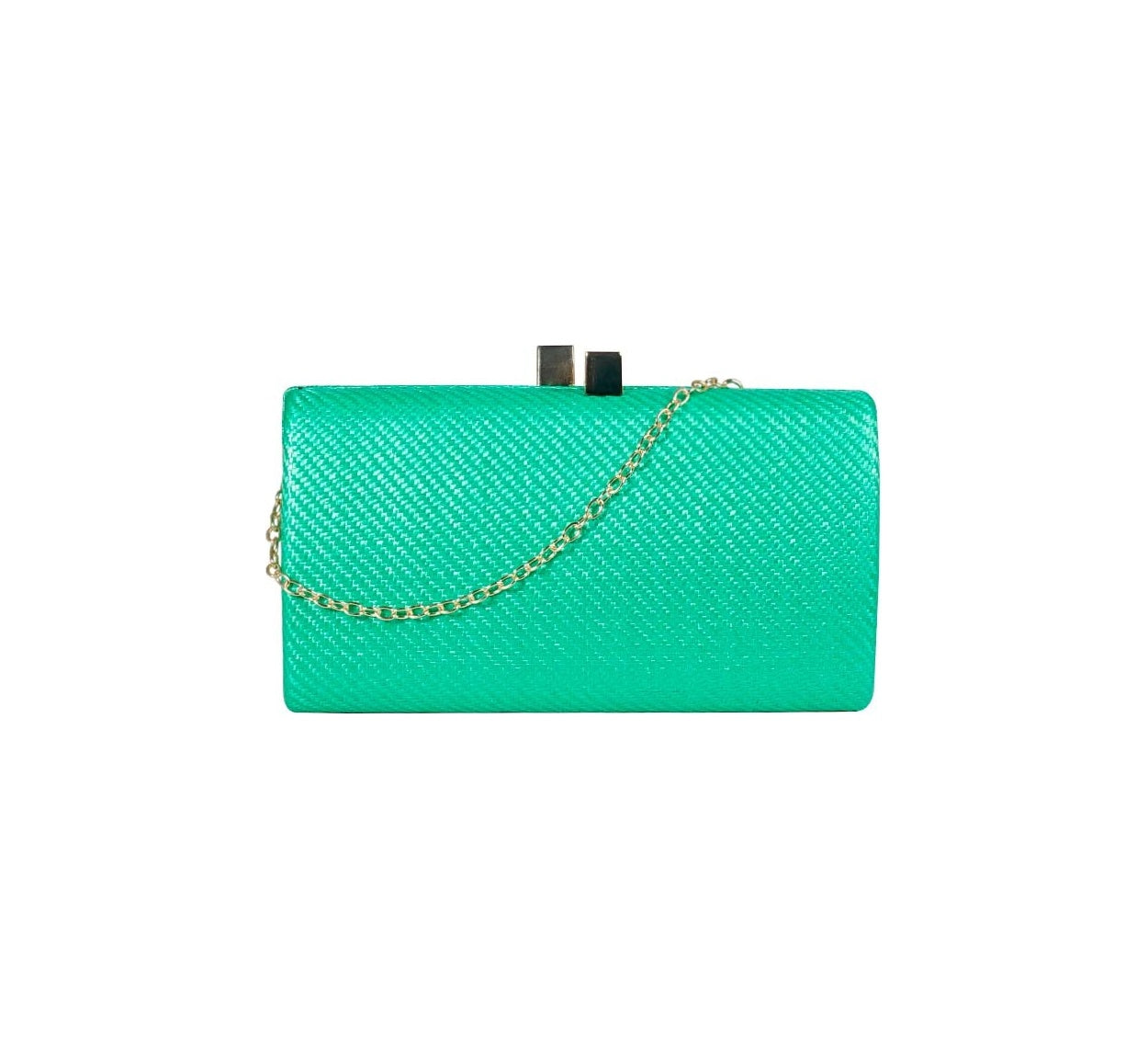 Bolsa Clutch Palha Verde