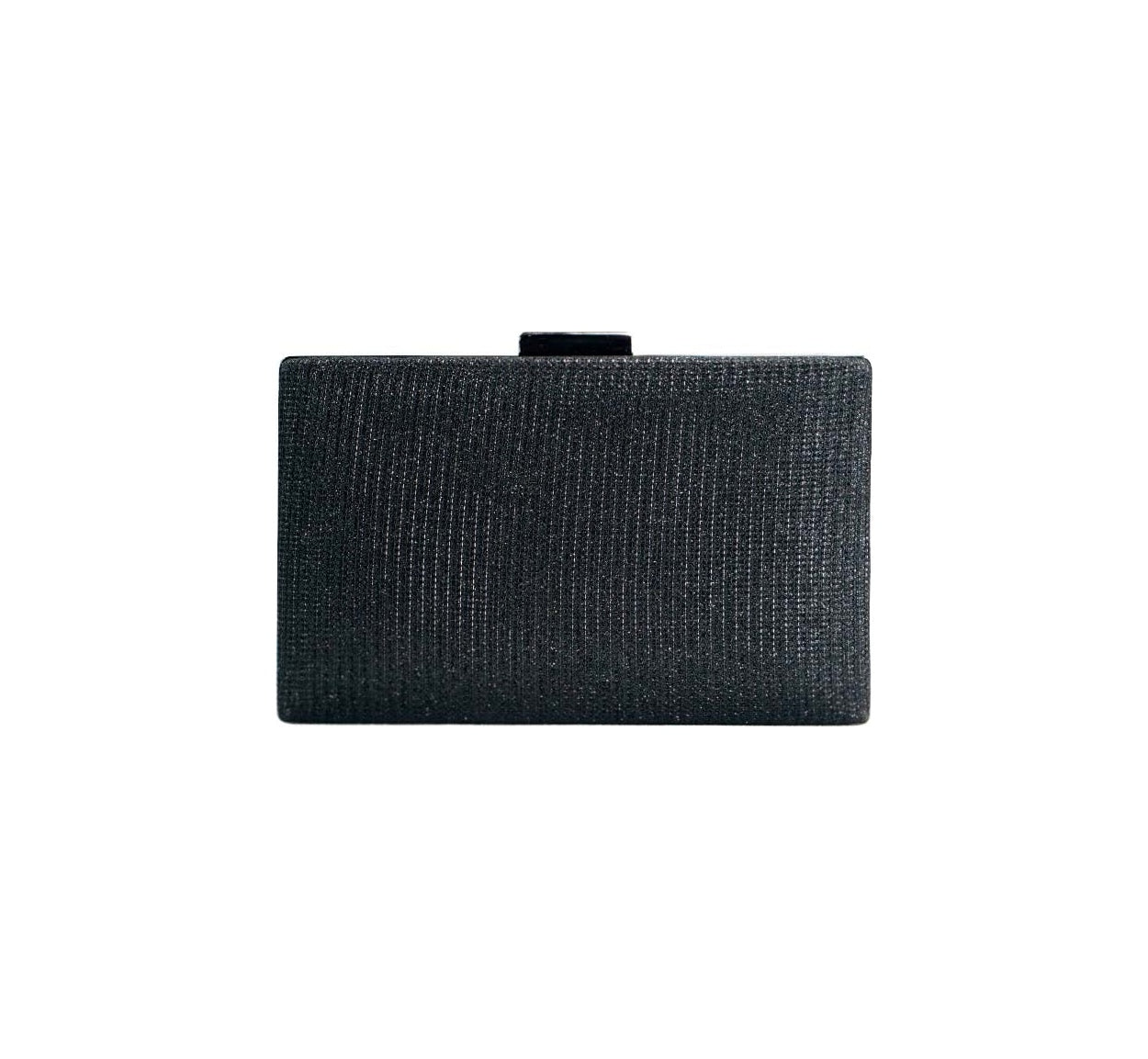 Bolsa Clutch Em Tecido Preto