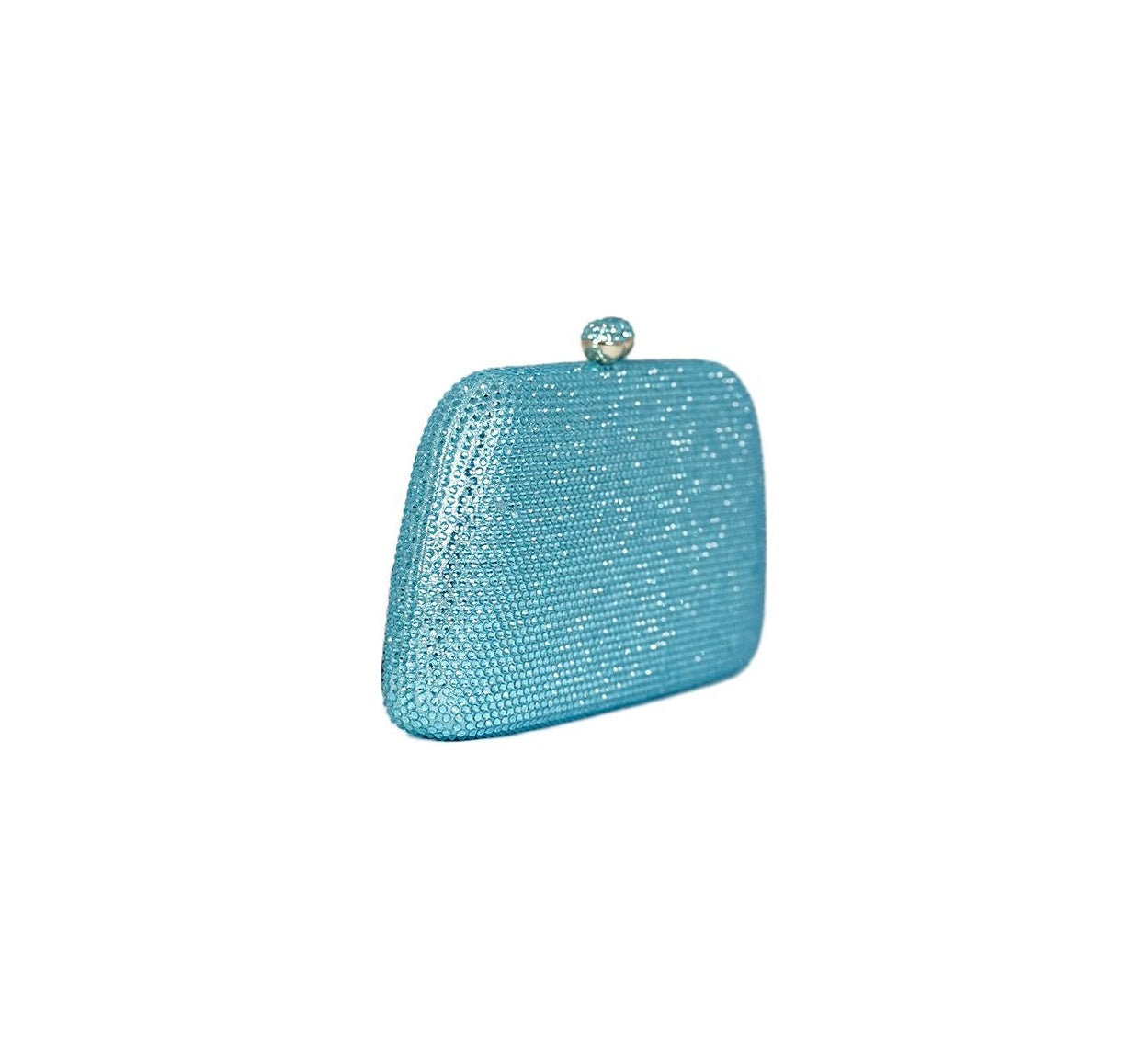 Bolsa Clutch Azul Cristais