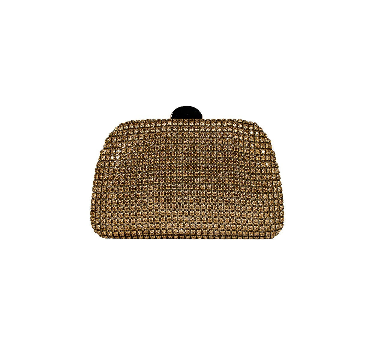 Bolsa Clutch Dourada Cristais