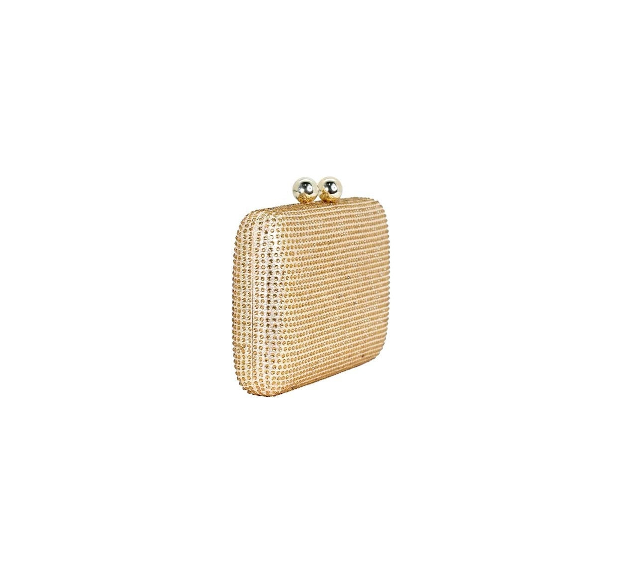 Bolsa Clutch Dourada Cristais