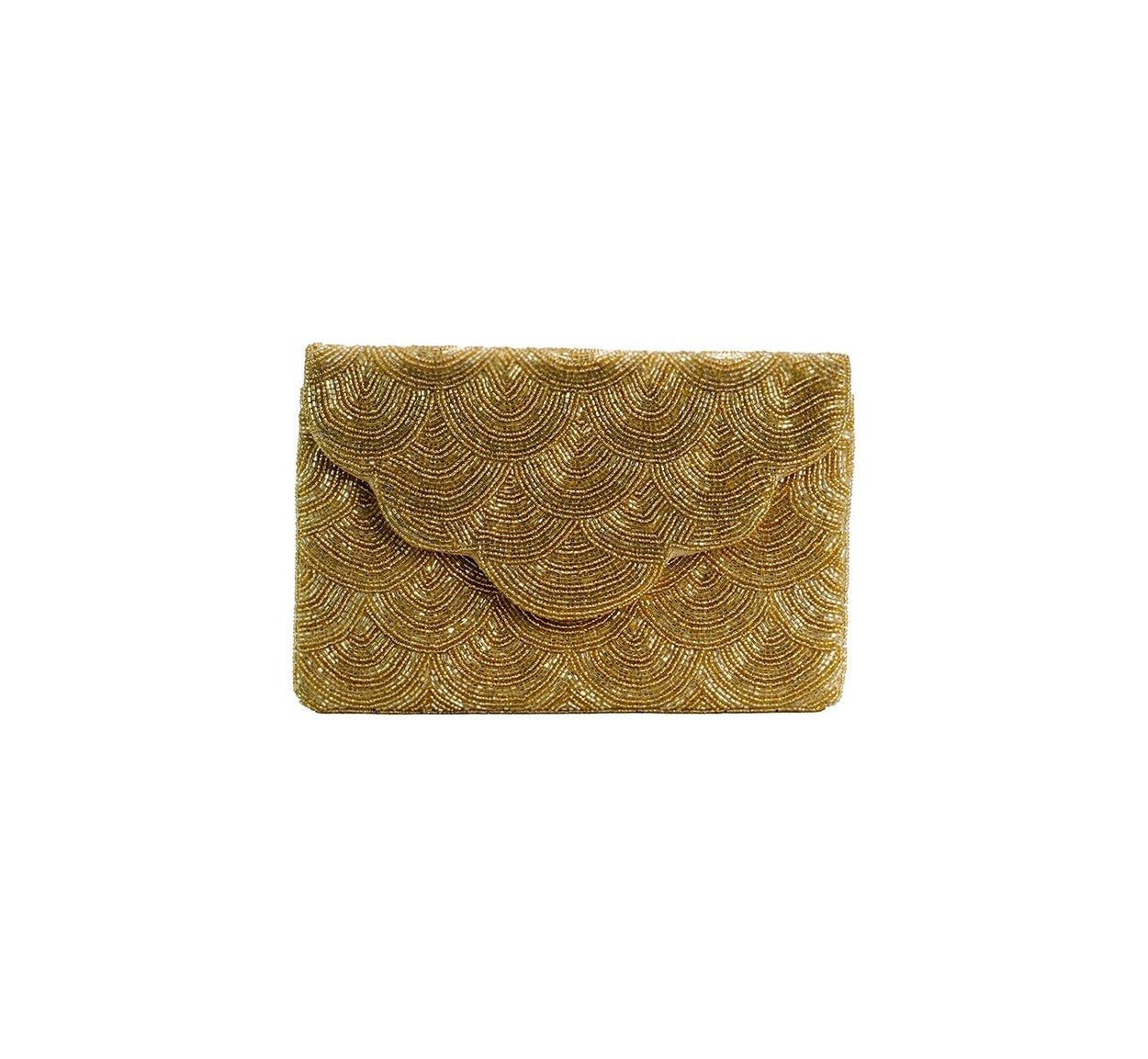 Maxi Carteira Bordada Dourado