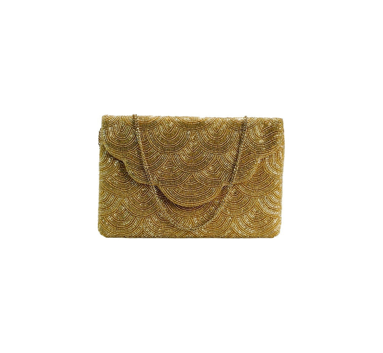 Maxi Carteira Bordada Dourado