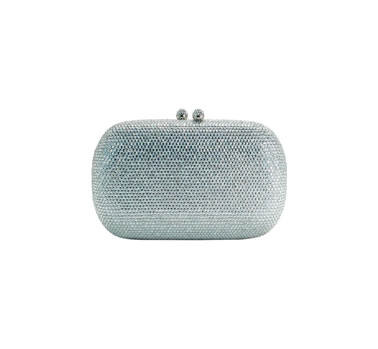 Bolsa Clutch Prata Cristais