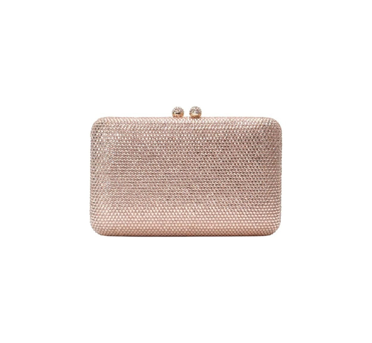 Bolsa Clutch Rose Cristais
