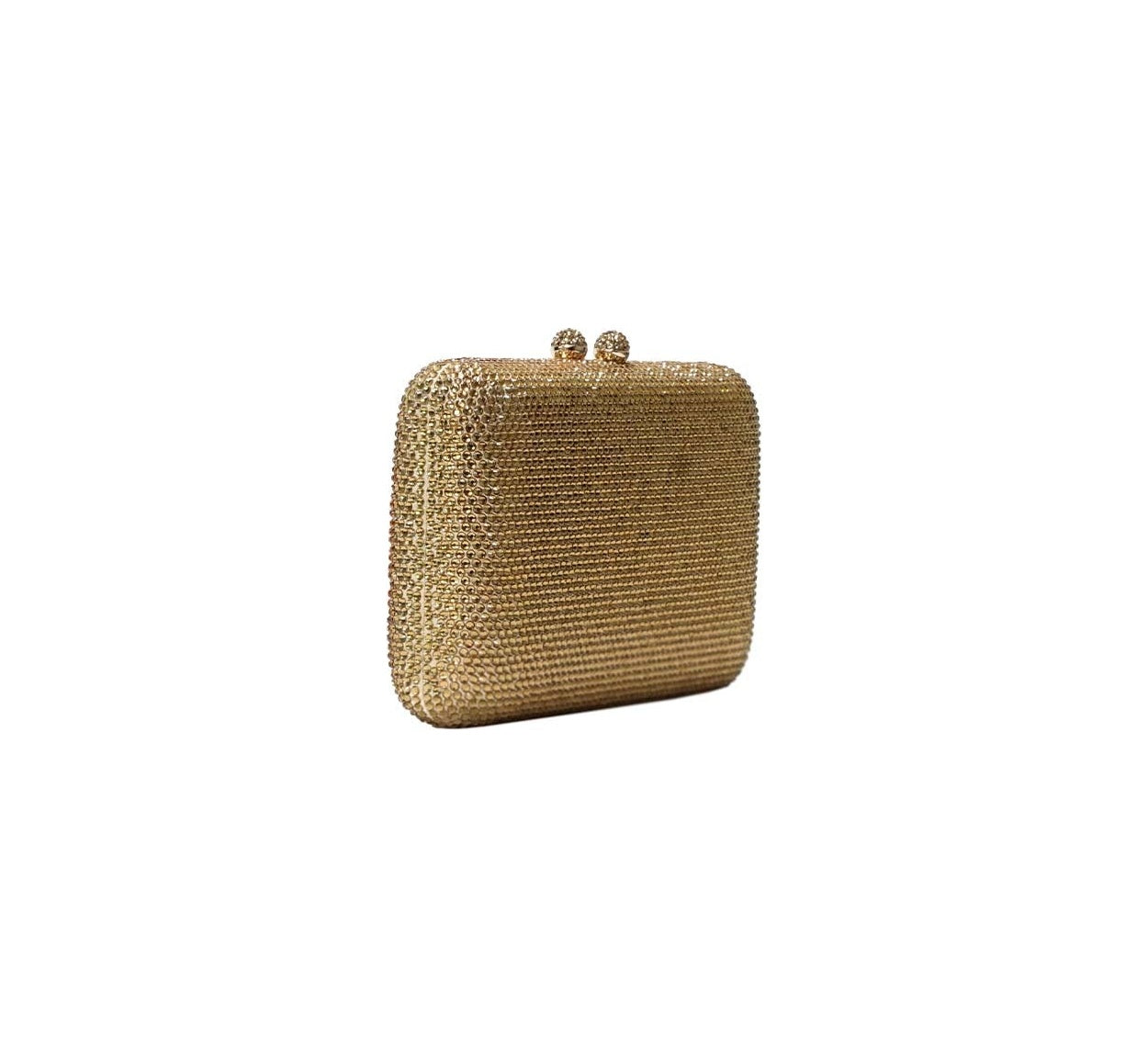 Bolsa Clutch Dourada Cristais
