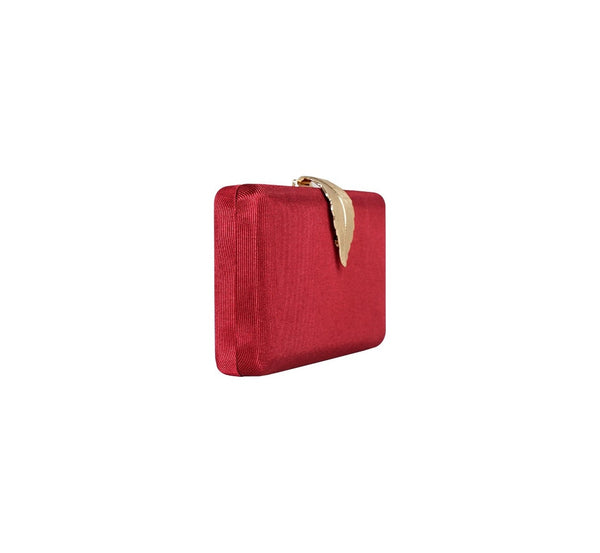 Bolsa Clutch Metalizada Vermelho