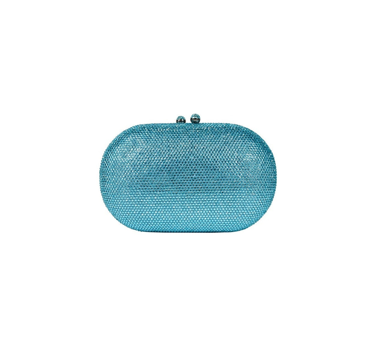 Bolsa Clutch Azul Cristais