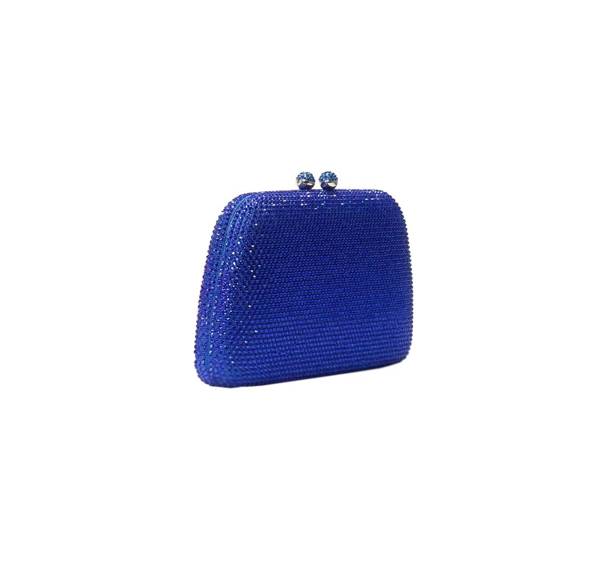Bolsa Clutch Azul Cristais