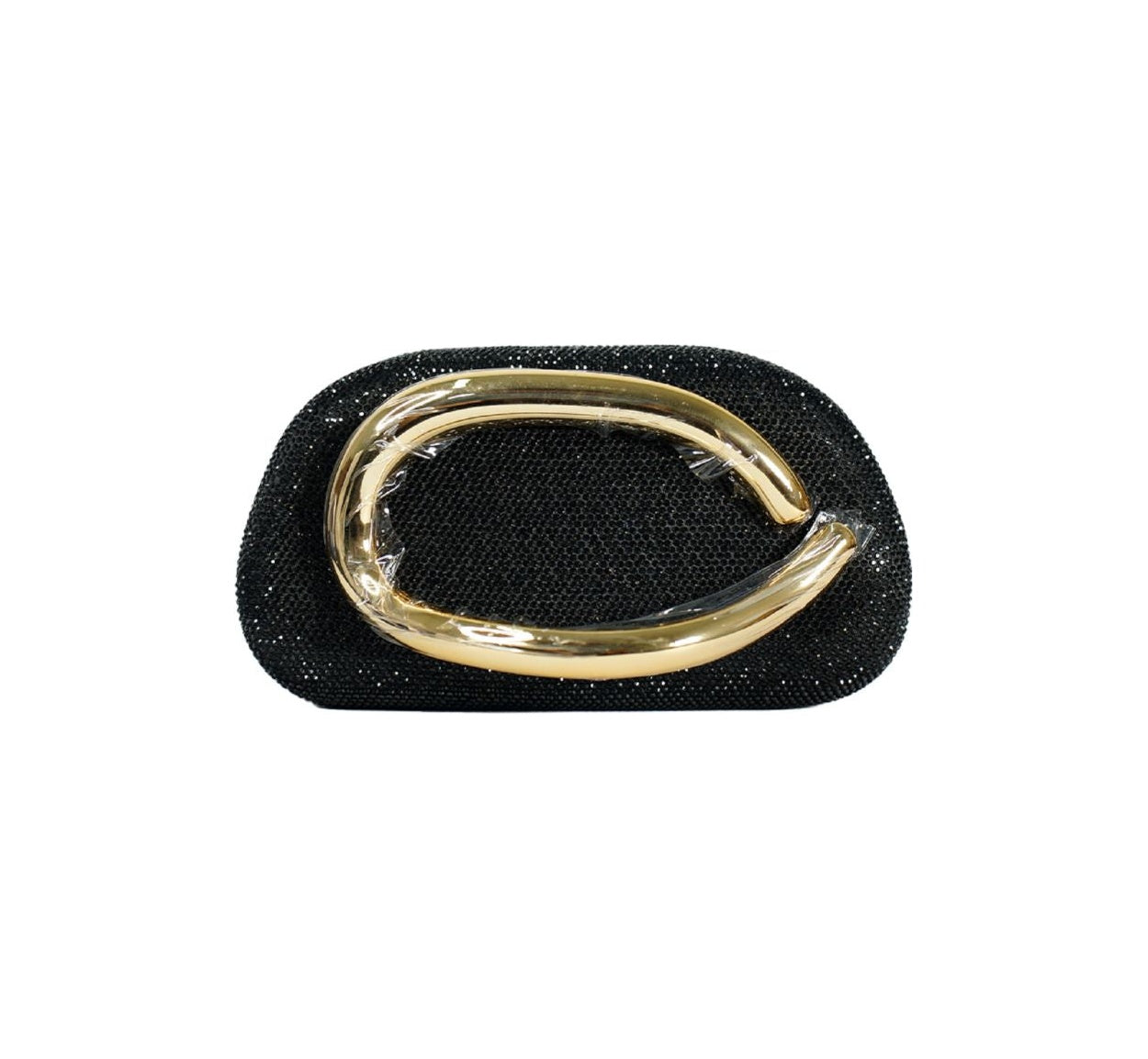 Bolsa Clutch Preta Cristais
