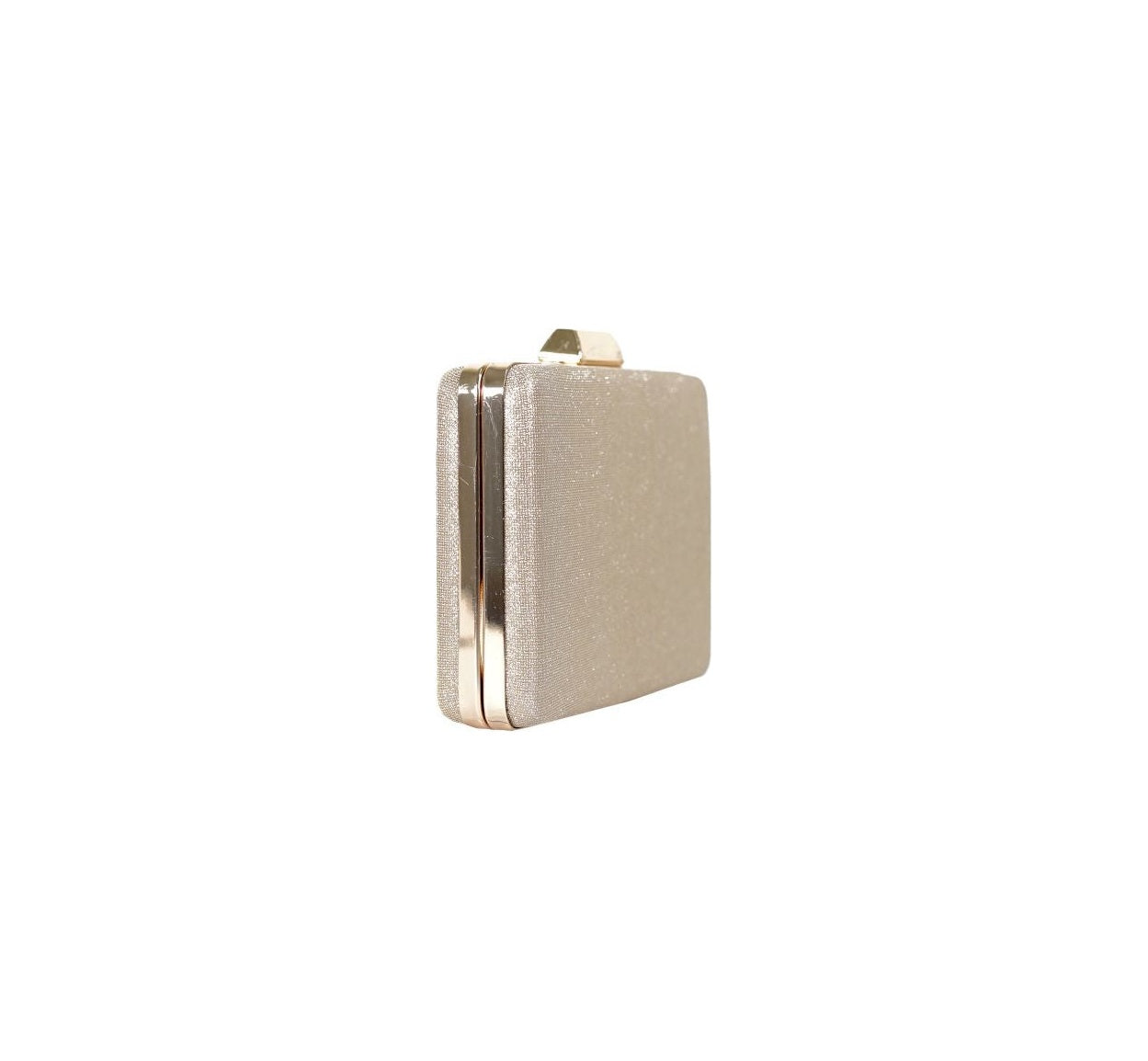 Bolsa Clutch Metalizada Dourada