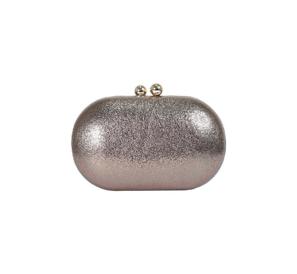Bolsa Clutch Metalizada Rosé