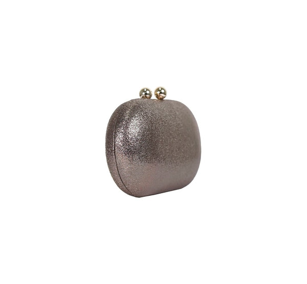 Bolsa Clutch Metalizada Rosé