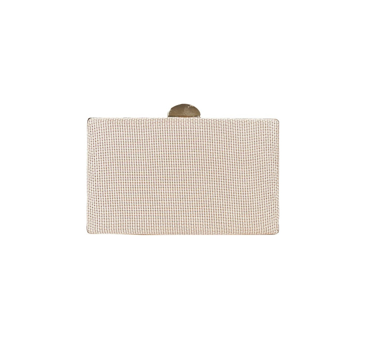 Bolsa Clutch Em Tecido Nude
