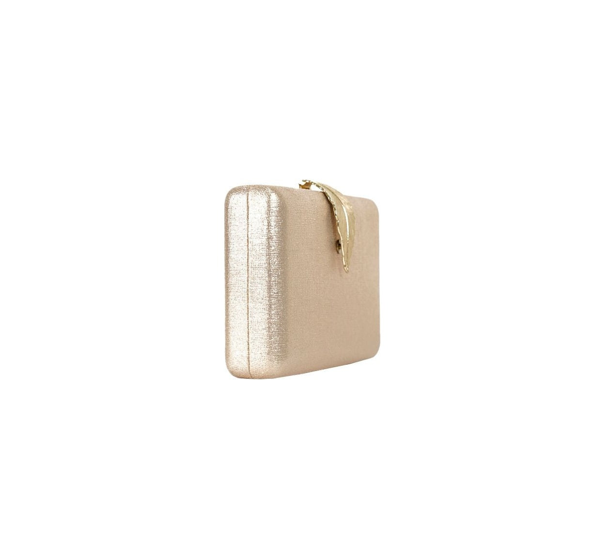 Bolsa Clutch Metalizada Dourada