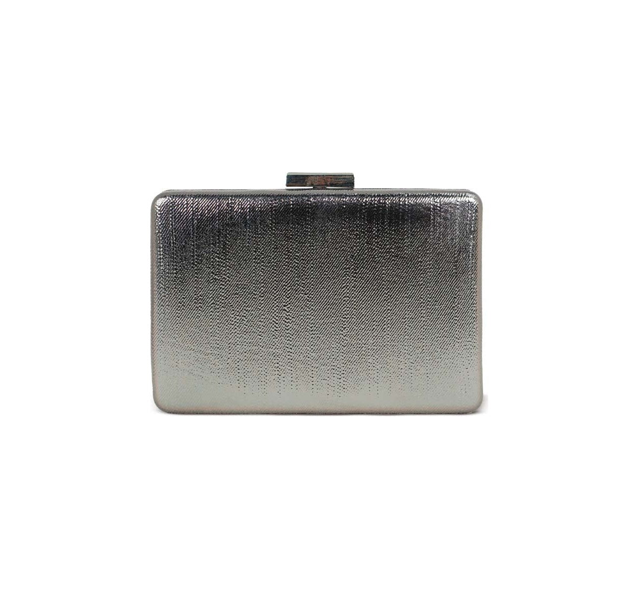 Bolsa Clutch Metalizada Chumbo