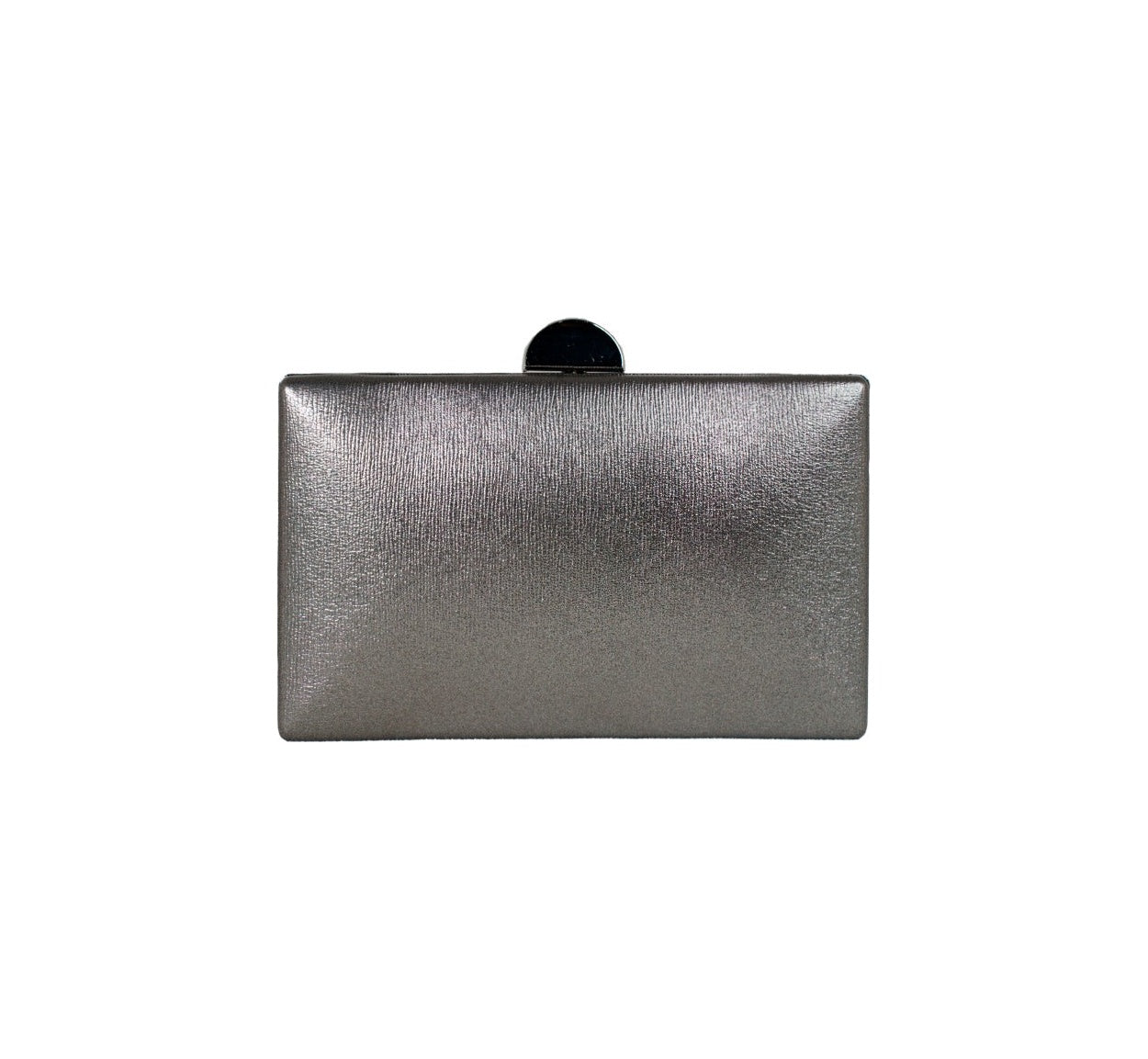 Bolsa Clutch Metalizada Cinza Escuro