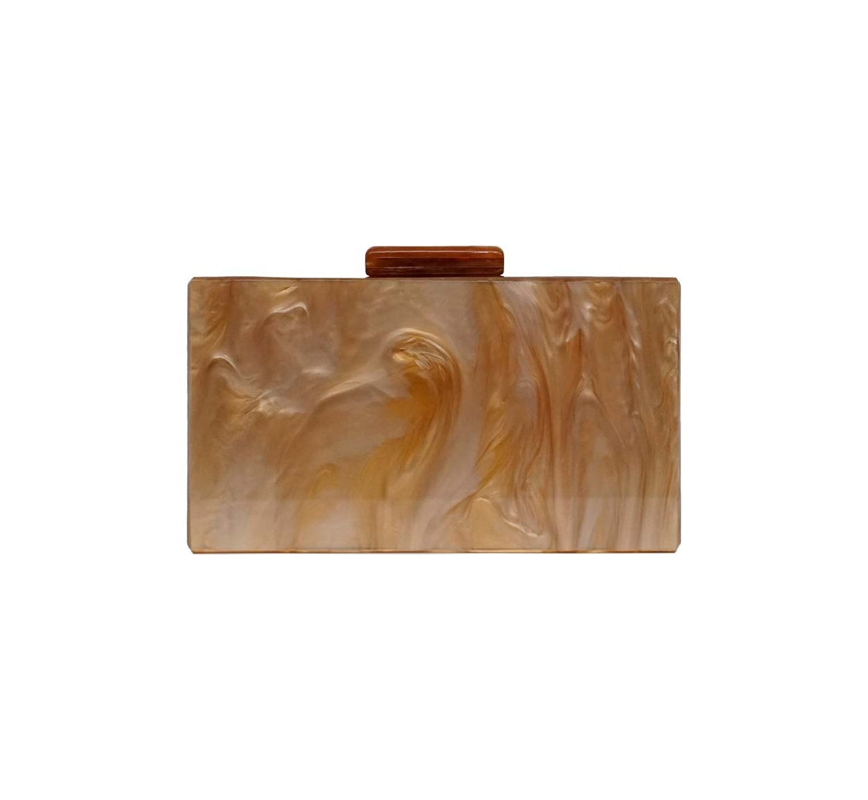 Bolsa Clutch Madre Pérola Caramelo