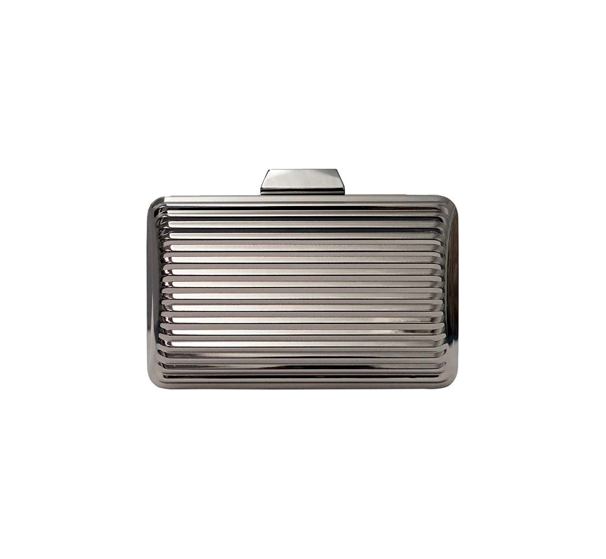 Bolsa Clutch Metal Chumbo