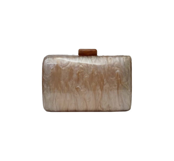 Bolsa Clutch Madre Pérola Nude
