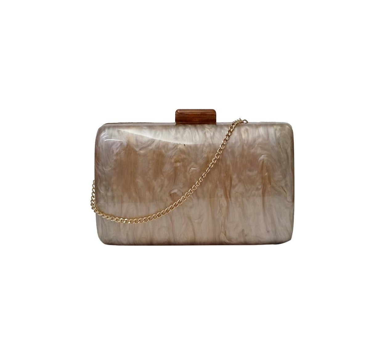 Bolsa Clutch Madre Pérola Nude