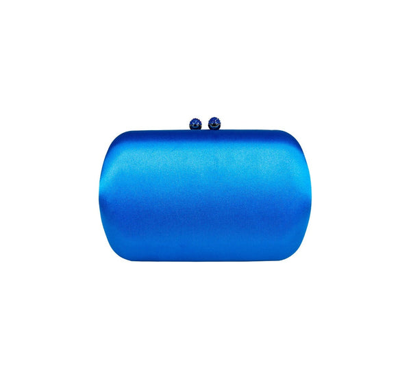 Bolsa Clutch Cetim Azul