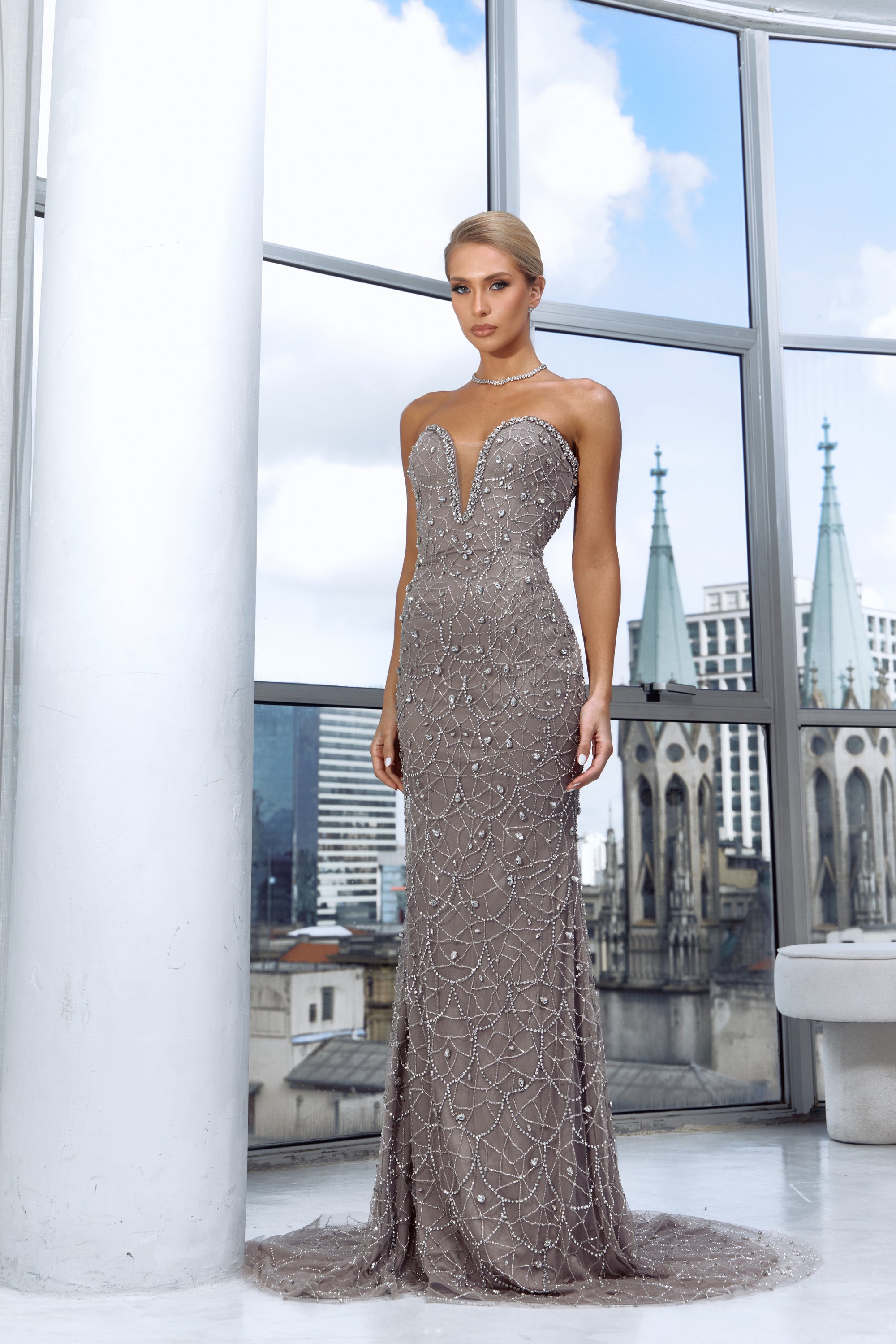 Vestido Longo Bordado Chic and Holland - 2
